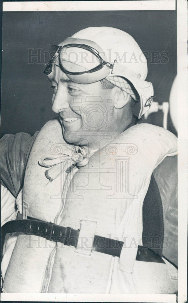 1937 Motorboat Racer &amp; Designer Clell Perry Press Photo - Historic Images