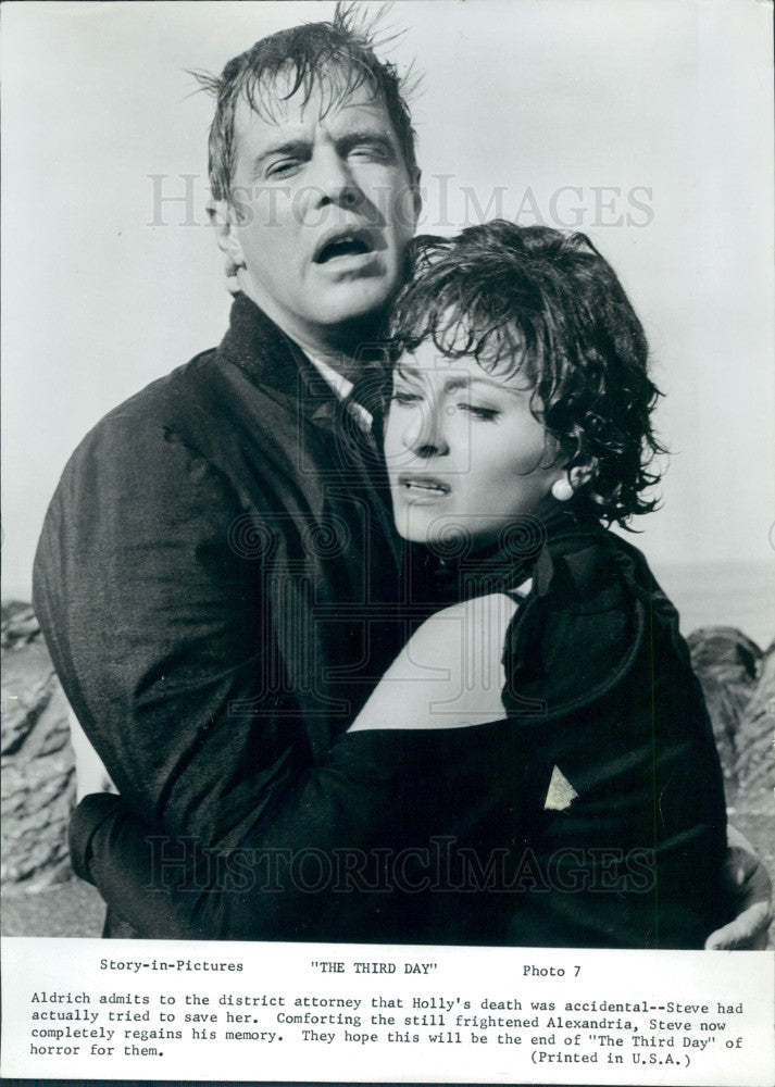 1965 Actors George Peppard Elizabeth Ashley Press Photo - Historic Images