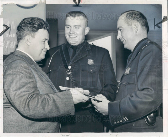 1958 Detroit Times Policeman of the Month Press Photo - Historic Images