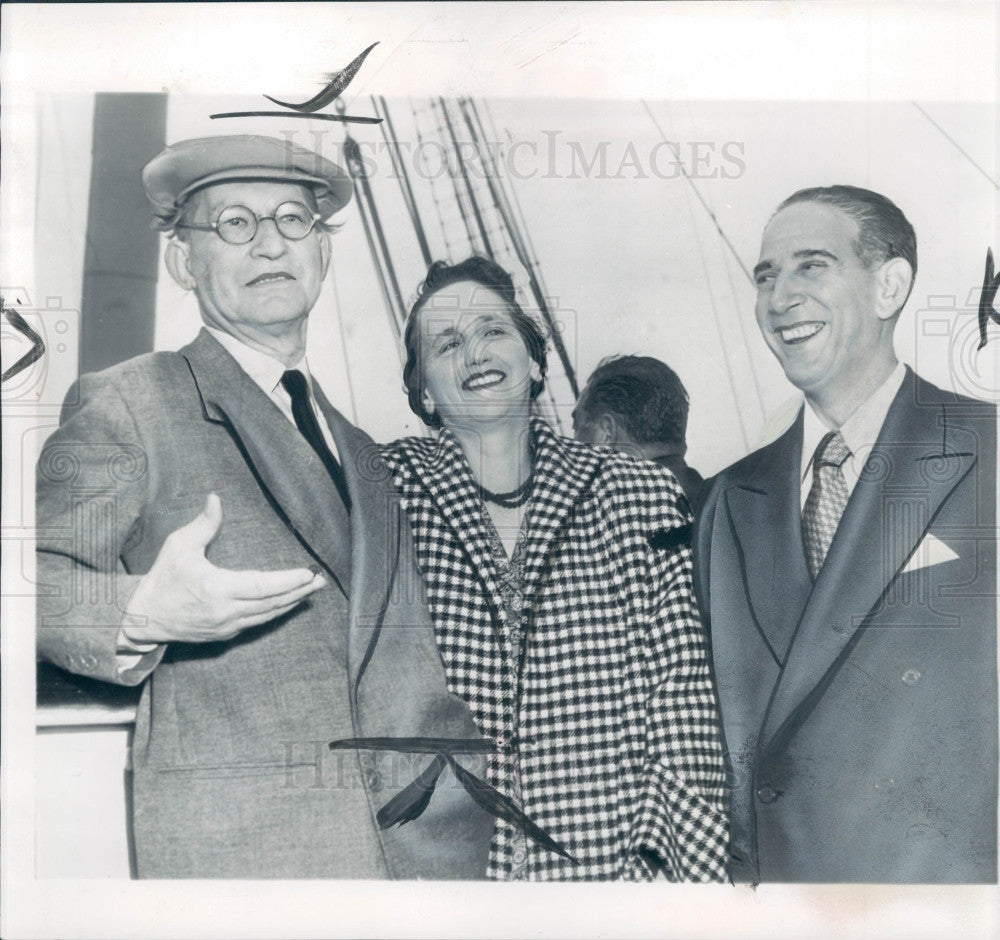 1951 Italy Premier Alcide de Gasperi Press Photo - Historic Images