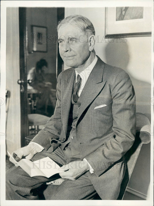 1933 US Sec of War George Dern Press Photo - Historic Images