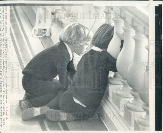 1974 Denmark Prince Frederik & Joachim Press Photo - Historic Images