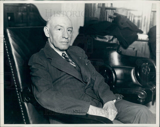 1935 Veterans Administrator Frank Hines Press Photo - Historic Images