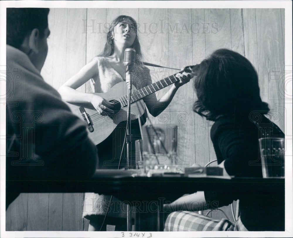 1963 Folk Singer Kajsa Ohman Press Photo - Historic Images
