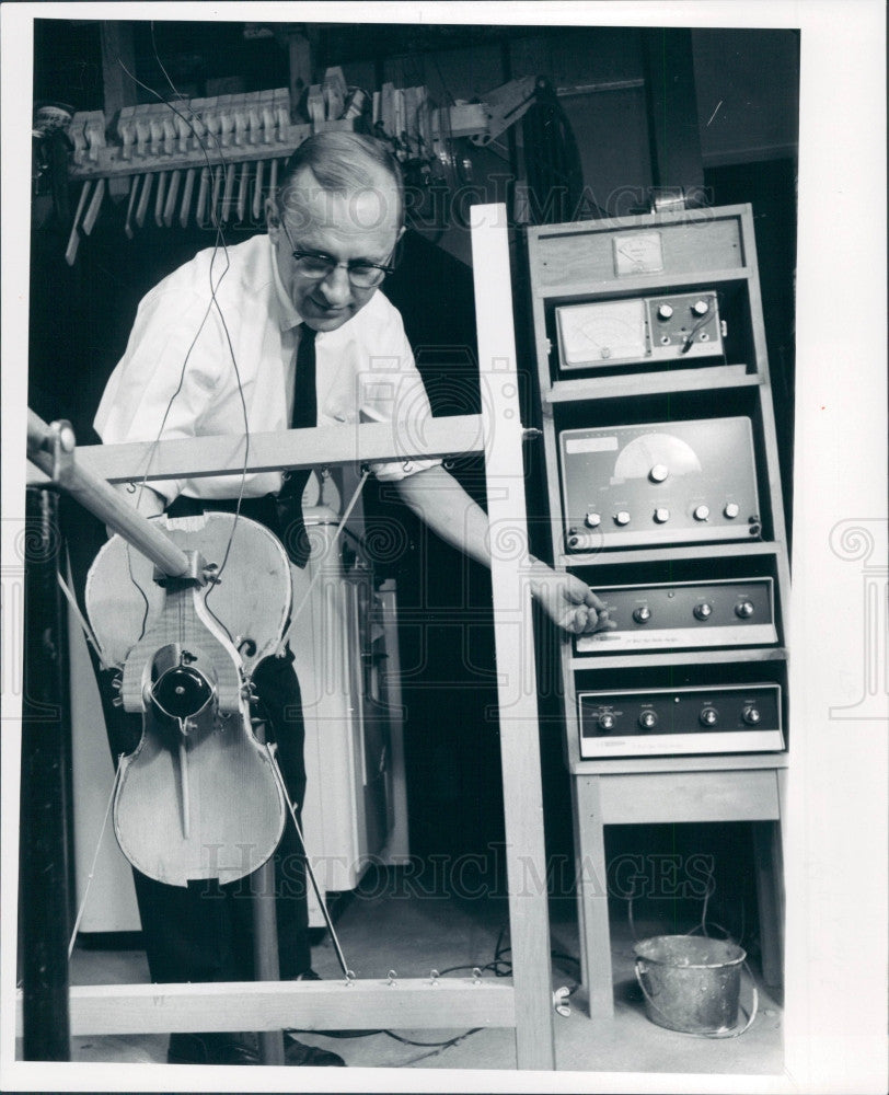 1967 Violin Maker William Slaby Press Photo - Historic Images