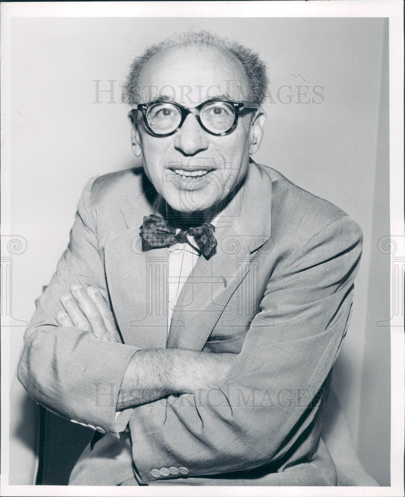 1958 Actor Menasha Skulnik Press Photo - Historic Images