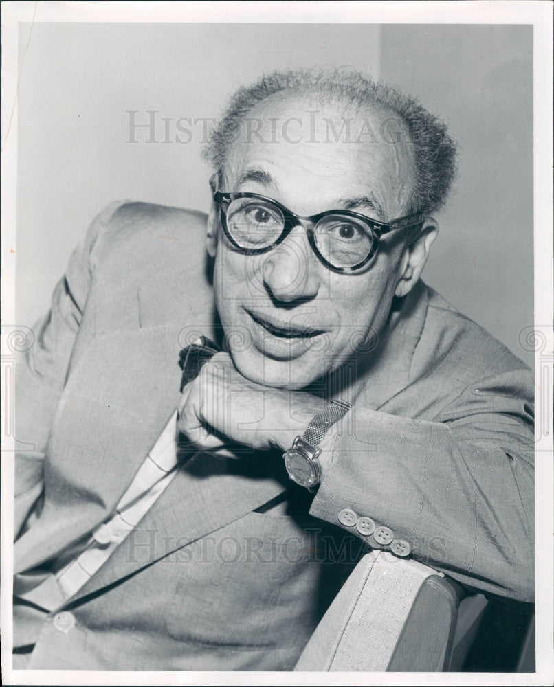 1958 Actor Menasha Skulnik Press Photo - Historic Images