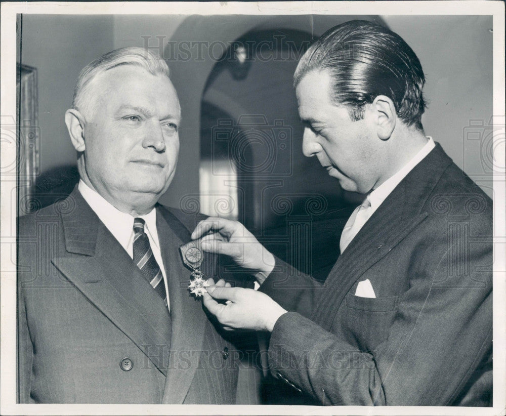 1954 Detroit Edison Pres Walker Cisler Press Photo - Historic Images