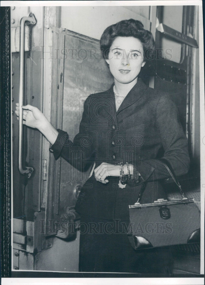 1952 NY Mayor William O&#39;Dwyer Wife Sloan Press Photo - Historic Images