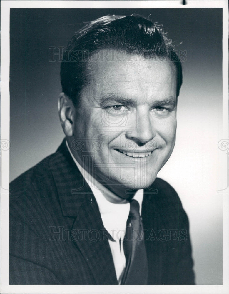 1968 NBC Sports Commentator Jim Simpson Press Photo - Historic Images