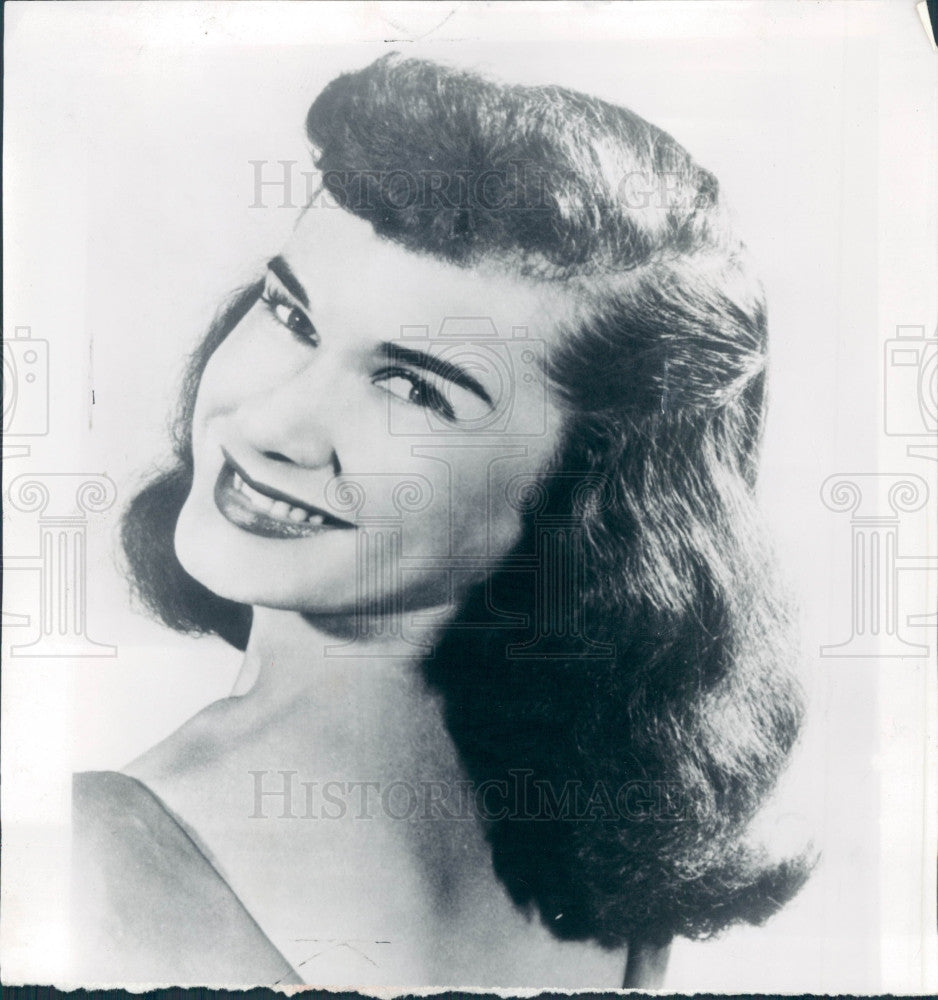 1954 Singer Lu Ann Simms Press Photo - Historic Images