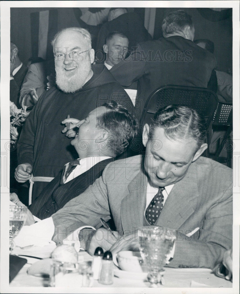 1953 Detroit Fr. Bernard Burke Press Photo - Historic Images