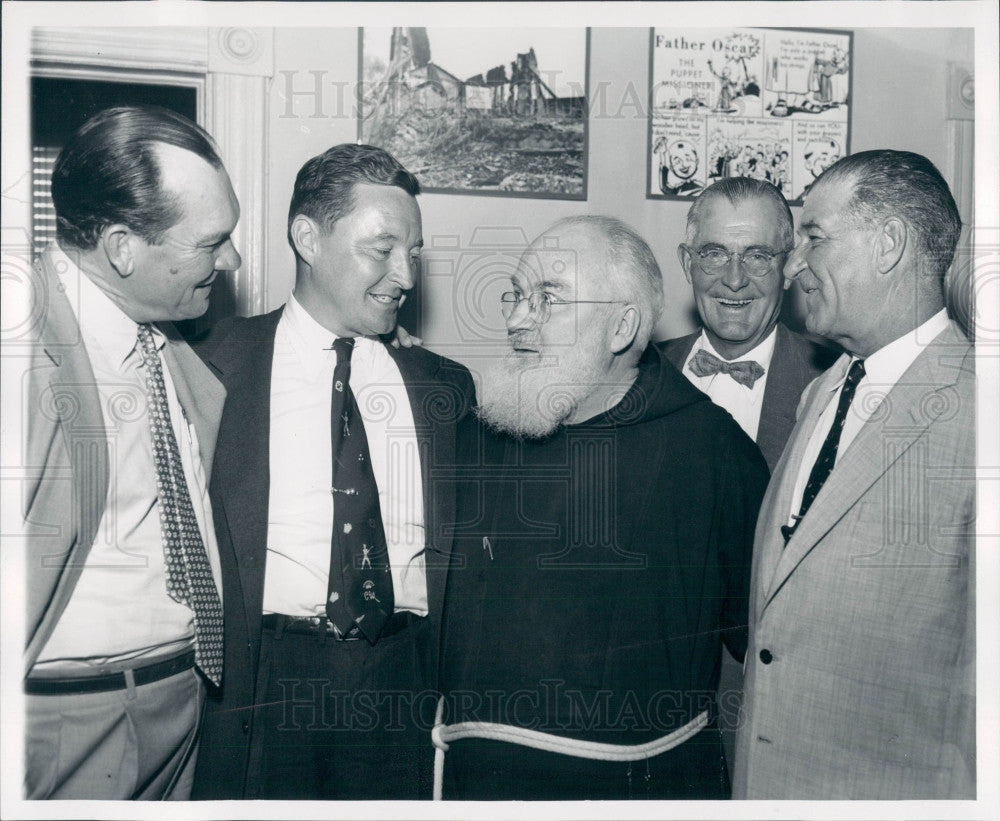 1955 Detroit Fr. Bernard Burke Press Photo - Historic Images