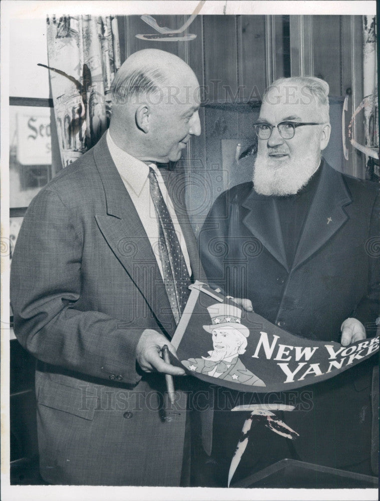 1956 Detroit Fr. Bernard Burke Press Photo - Historic Images