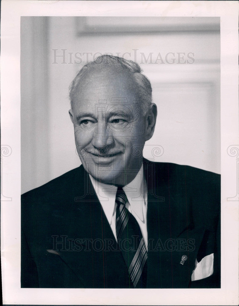 1953 Hotel Magnate Conrad Hilton Press Photo - Historic Images