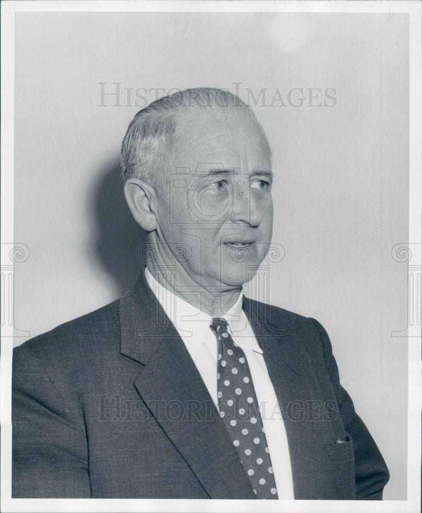 1957 Allen Park MI Mayor Osborne Dunn Press Photo - Historic Images