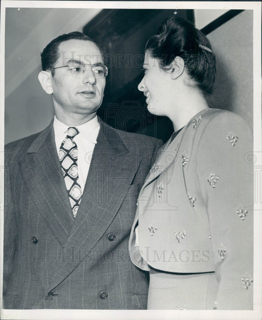 1951 Jewel Thief Efraim & Doris Lishansky Press Photo - Historic Images
