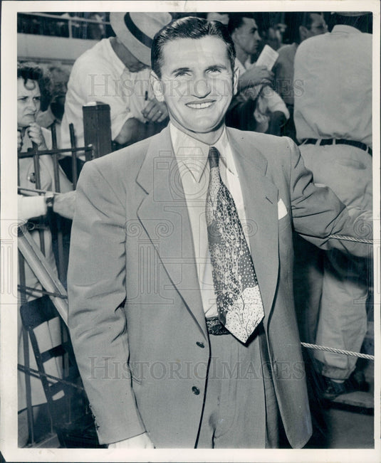 1948 Horse Trainer Stanley Lipiec Press Photo - Historic Images