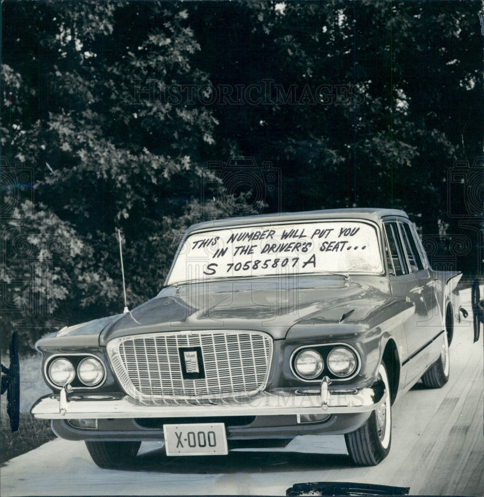 1960 Detroit Times Auto Contest Press Photo - Historic Images