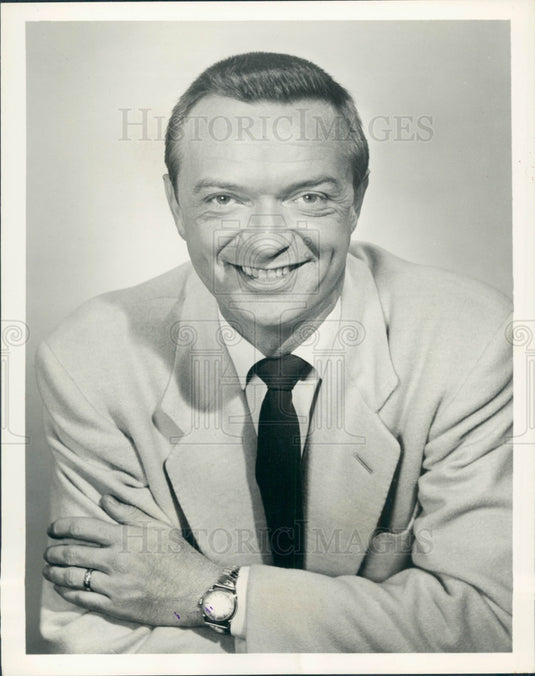 1961 Bob Clayton Game Show Host Press Photo - Historic Images