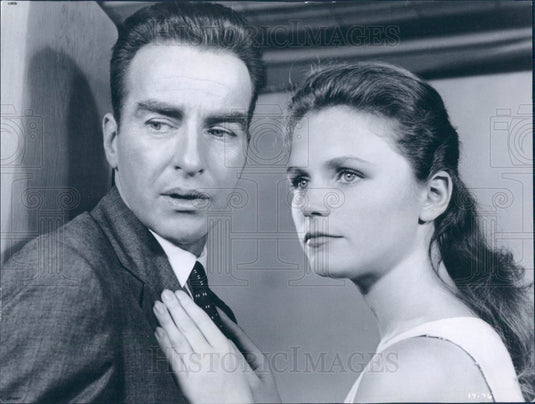 1960 Actors Montgomery Clift & Lee Remick Press Photo - Historic Images