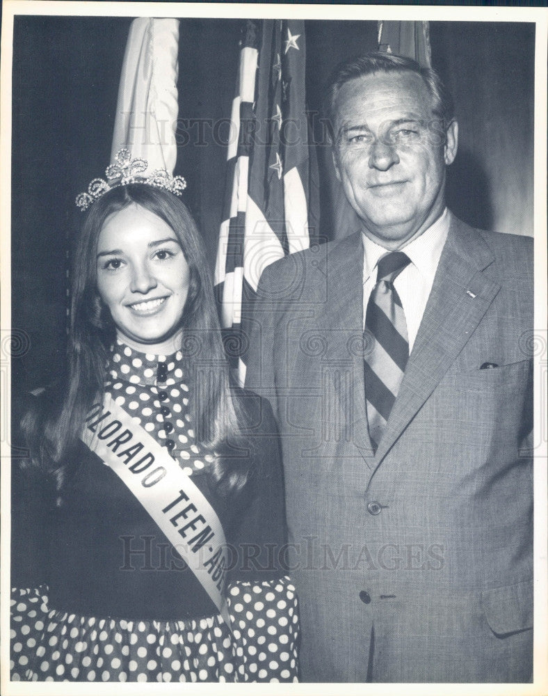 1972 Miss Teen Colorado Randia Coble Press Photo - Historic Images