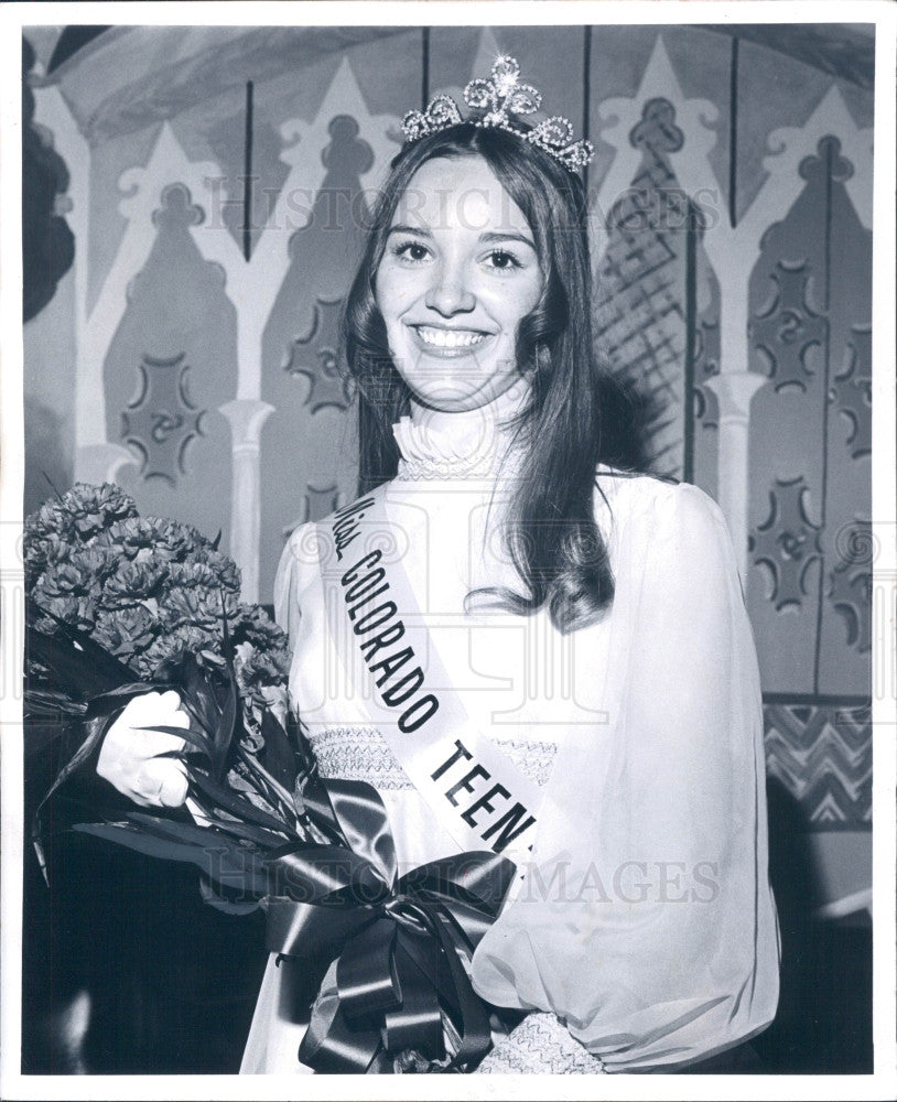 1972 Miss Teen Colorado Randia Coble Press Photo - Historic Images