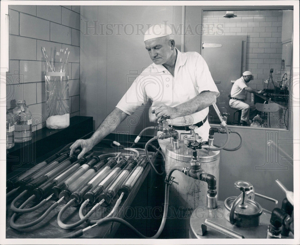 1955 Michigan Polio Research Press Photo - Historic Images