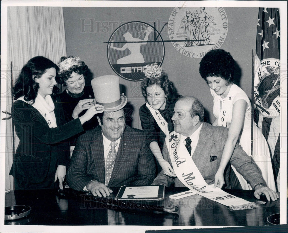 1978 Detroit Council Kelley Mayor O&#39;Riley Press Photo - Historic Images