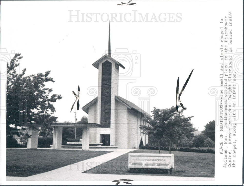 1974 Abilene Kansas Pres Eisenhower Burial Press Photo - Historic Images