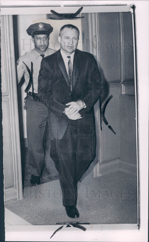 1960 Los Angeles CA Murderer Bernard Finch Press Photo - Historic Images