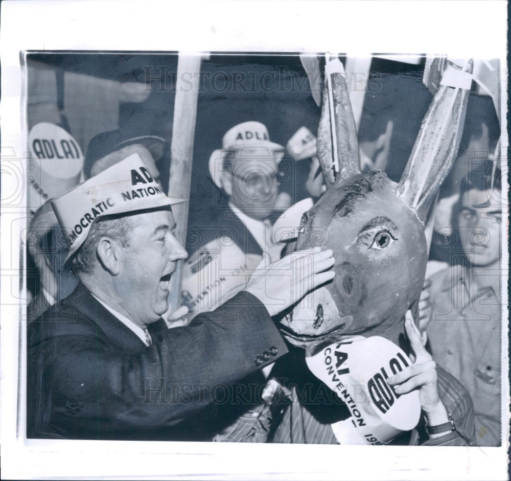 1956 Chicago IL Democratic Natl Convention Press Photo - Historic Images