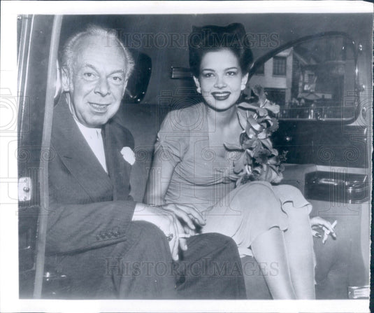1943 Tommy Manville Asbestos Heir & Wife 7 Press Photo - Historic Images