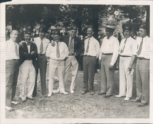 1930 Detroit Shrine Picnic Charles Mabley Press Photo - Historic Images
