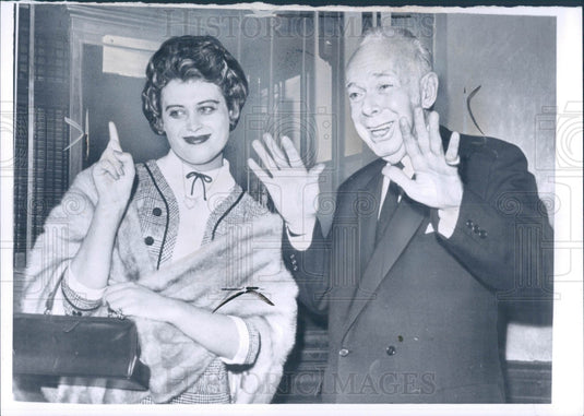 1960 Tommy Manville Asbestos Heir & Wife 11 Press Photo - Historic Images