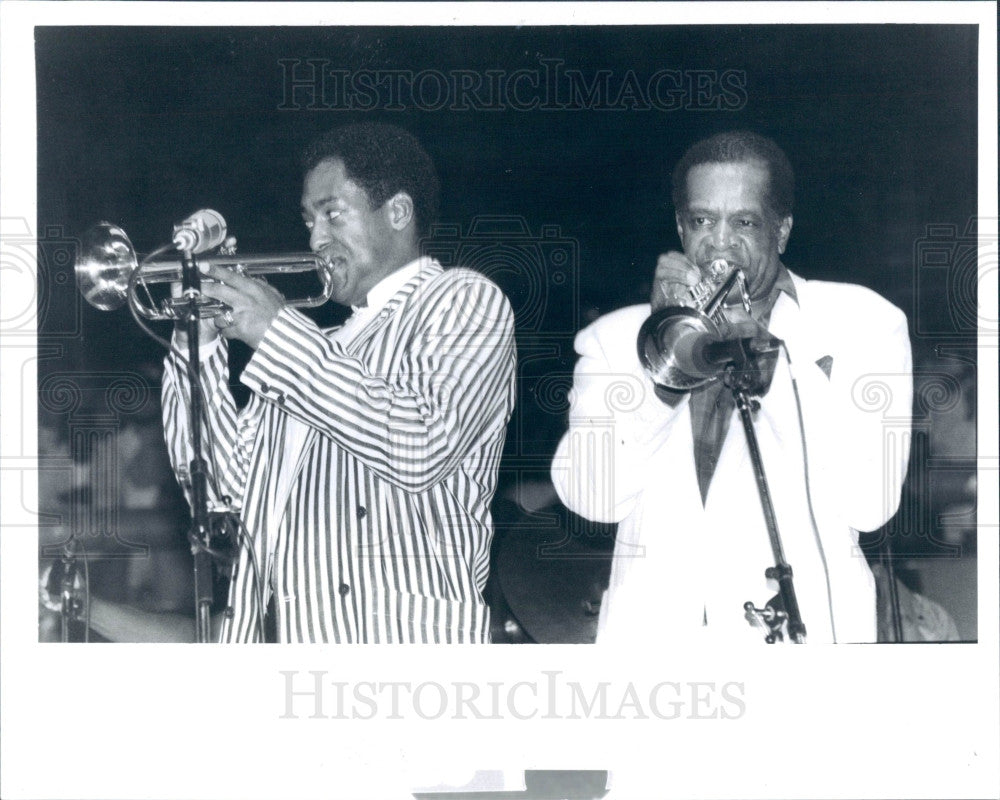 1987 Jazz Musicians Jon Faddis/Donald Byrd Press Photo - Historic Images