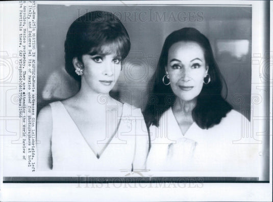 1966 Gina Lollobrigida/Dolores Del Rio Press Photo - Historic Images