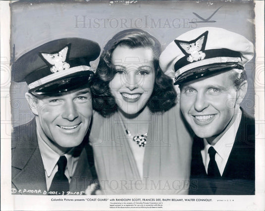 1939 Actors Frances Dee & Randolph Scott Press Photo - Historic Images