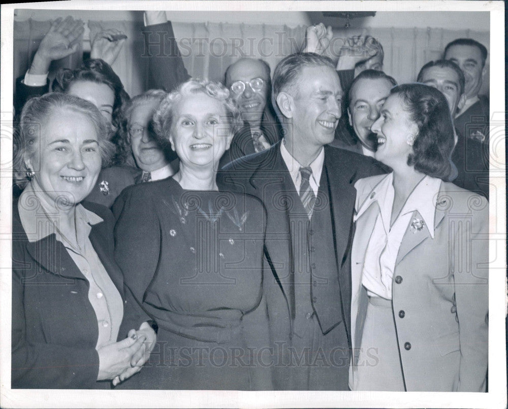 1943 Detroit MI Mayor Edward Jeffries Jr Press Photo - Historic Images