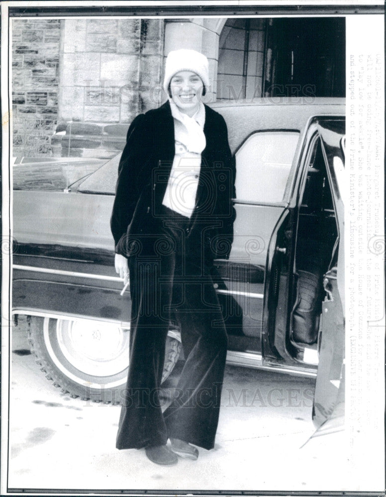 1974 Margaret Joan Sinclair Trudeau Press Photo - Historic Images