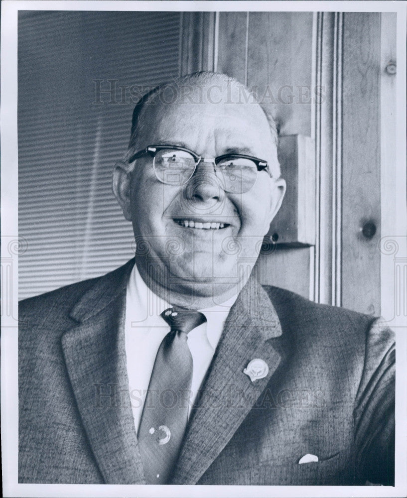 1958 Hazel Park MI Raceway Steward J Turner Press Photo - Historic Images