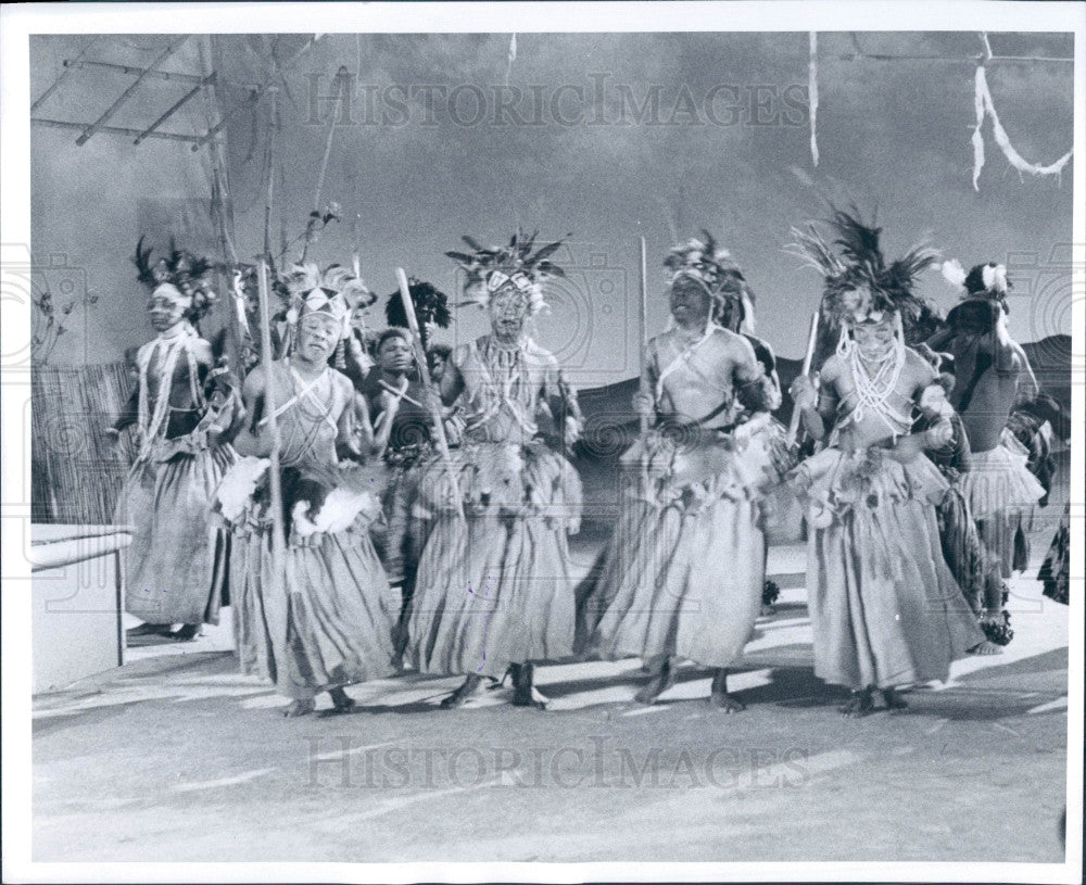 1961 Katanga Dancers Press Photo - Historic Images