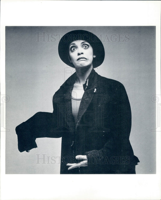 1980 Argentinian Mime Graciela Binaghi Press Photo - Historic Images