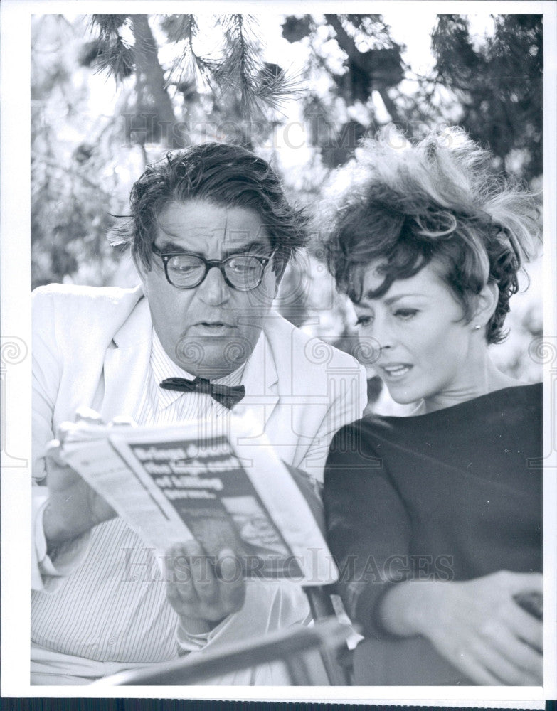 1966 Actors Kurt Kasznar &amp; Victoria Shaw Press Photo - Historic Images