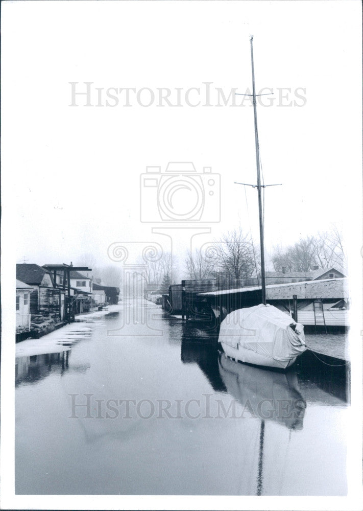 1973 Detroit MI Harbor Island Press Photo - Historic Images