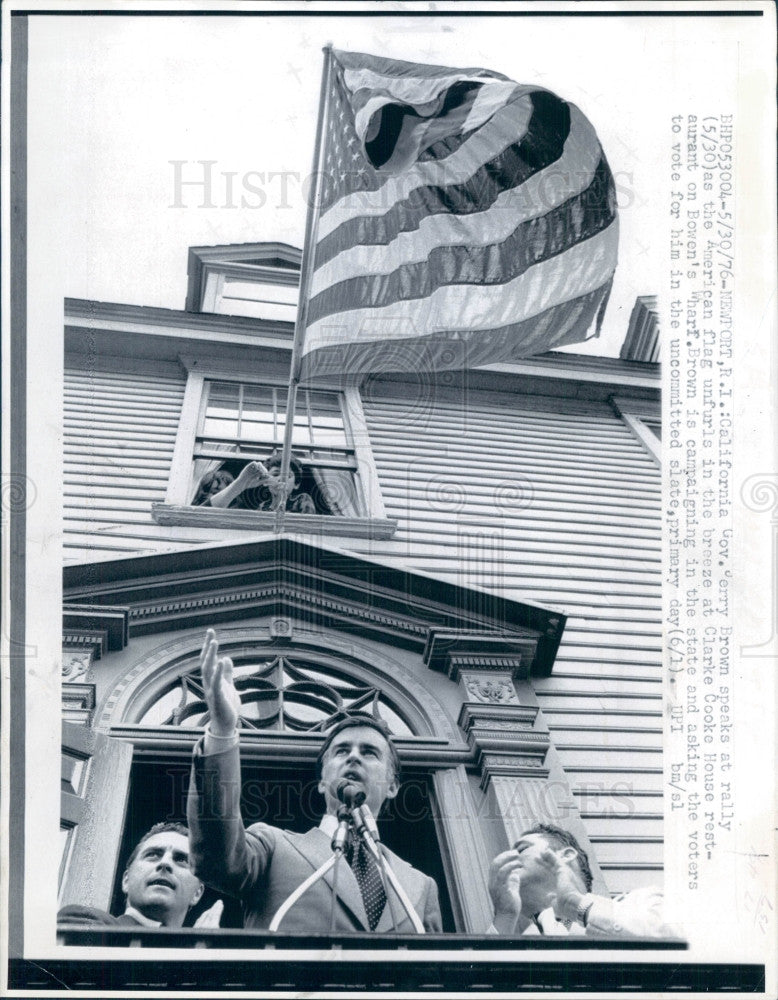 1976 California Governor Jerry Brown Press Photo - Historic Images