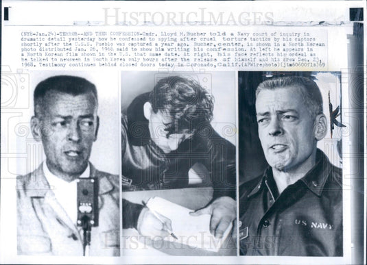 1969 US Navy Cmdr Lloyd Mark Bucher Press Photo - Historic Images