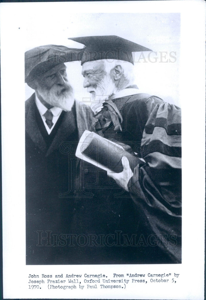 1970 Andrew Carnegie Press Photo - Historic Images