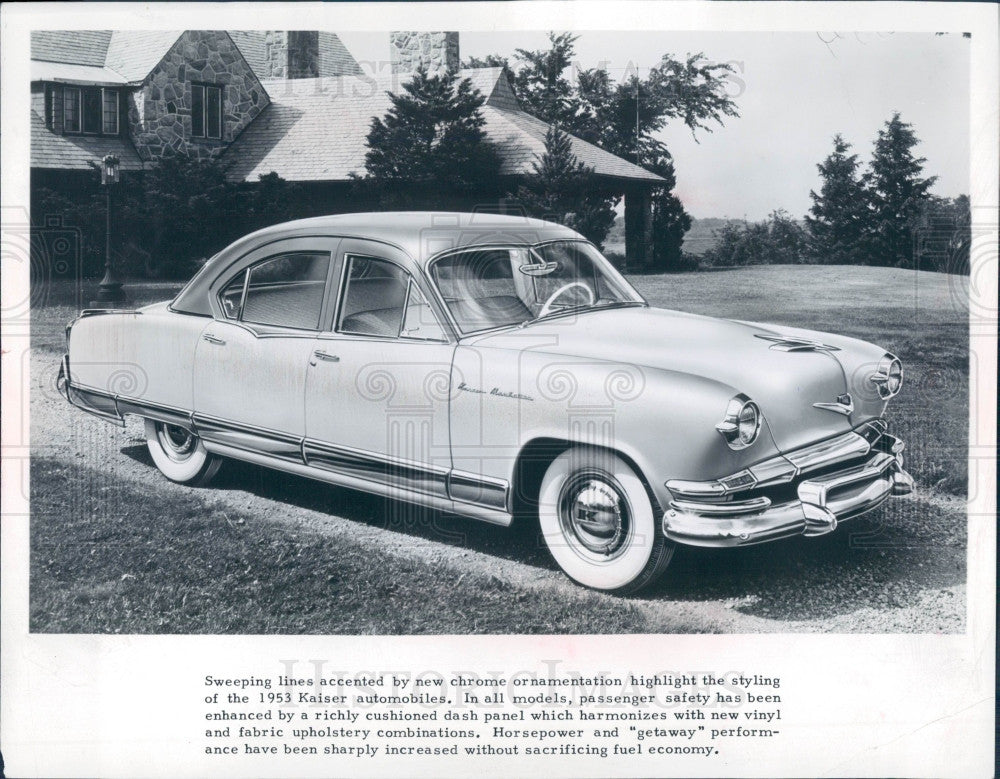 1952 Kaiser Manhattan 1953 Model Press Photo - Historic Images