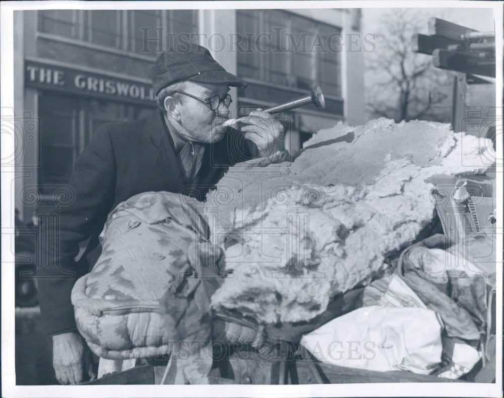 1938 Detroit Michigan Junk Dealer Press Photo - Historic Images